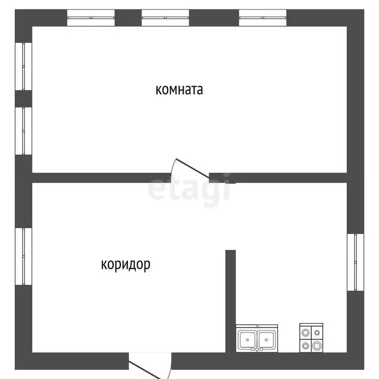 Дом, 31.5 м - Фото 1