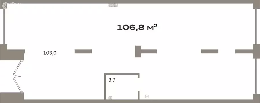 Помещение свободного назначения (106.8 м) - Фото 1