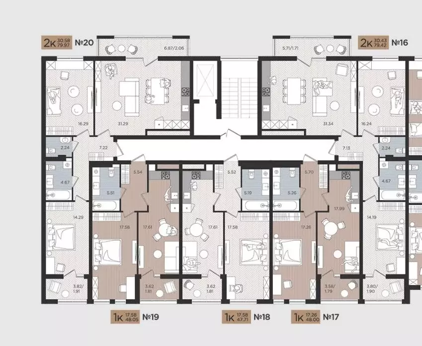 1-к кв. Калининградская область, Калининград Мой Город жилой комплекс ... - Фото 2