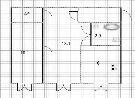 2-к кв. Башкортостан, Уфа ул. Рихарда Зорге, 38/3 (42.5 м) - Фото 1