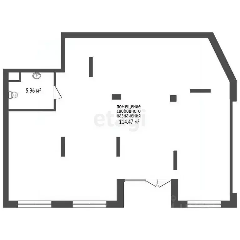 Помещение свободного назначения в Тюменская область, Тюмень ул. ... - Фото 2