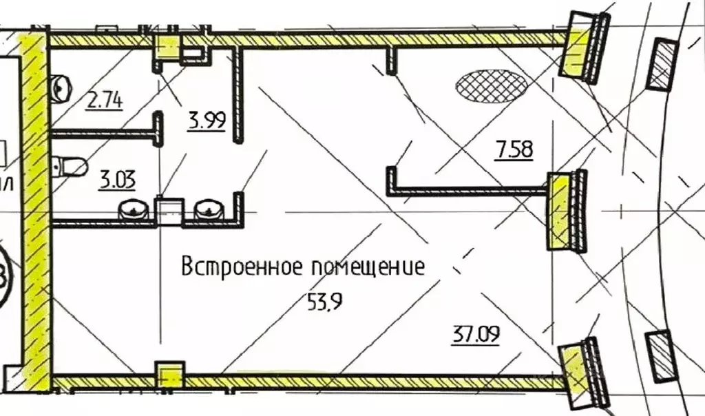 Помещение свободного назначения в Ленинградская область, Кудрово г. ... - Фото 1