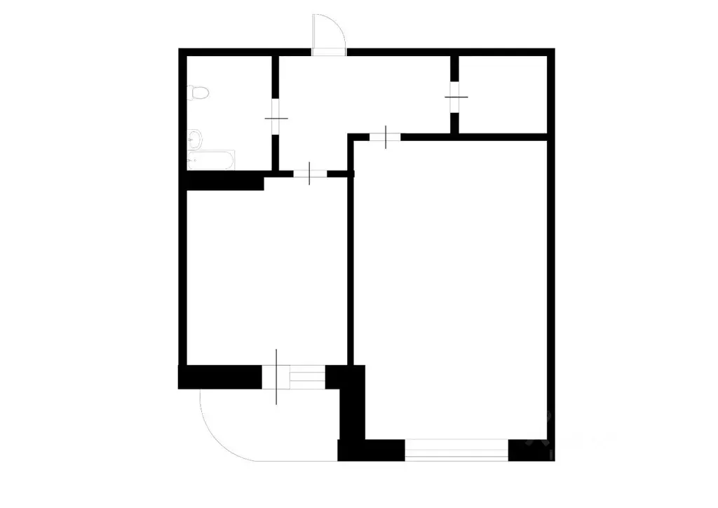 1-к кв. Воронежская область, Воронеж Московский просп., 117А (43.6 м) - Фото 2