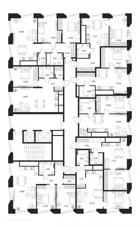 1-к кв. Рязанская область, Рязань пер. 1-й Осенний, 15 (46.29 м) - Фото 2