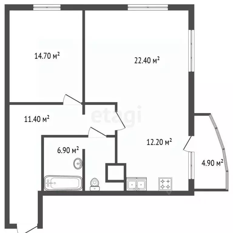 2-к кв. Санкт-Петербург Сергиево тер., ш. Красносельское, 54 (67.6 м) - Фото 2