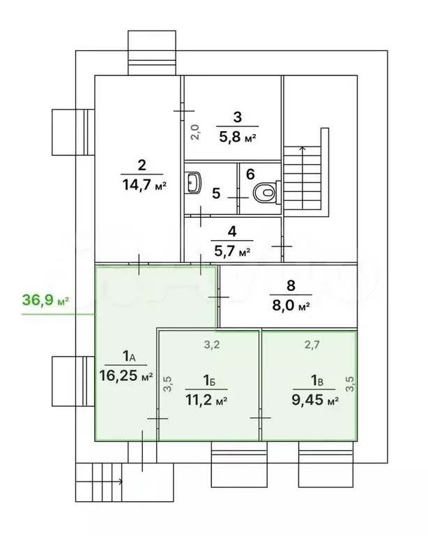 Продажа помещения 36,9м по Коновалова ул., д. 18 - Фото 0