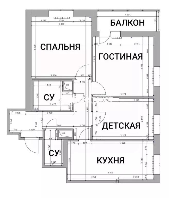 3-к кв. Москва Илимская ул., 1Вк3 (69.3 м) - Фото 2
