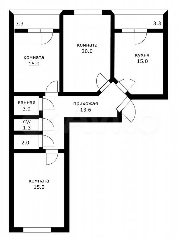 3-к. квартира, 100 м, 12/17 эт. - Фото 0