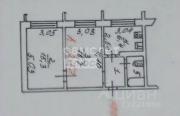 2-к кв. Ямало-Ненецкий АО, Ноябрьск просп. Мира, 78А (44.5 м) - Фото 2