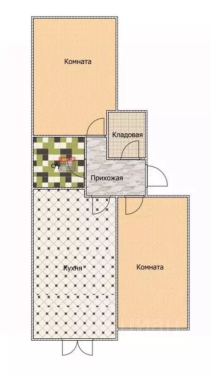 2-к кв. Рязанская область, Рязань ул. Мещерская, 24 (73.8 м) - Фото 1