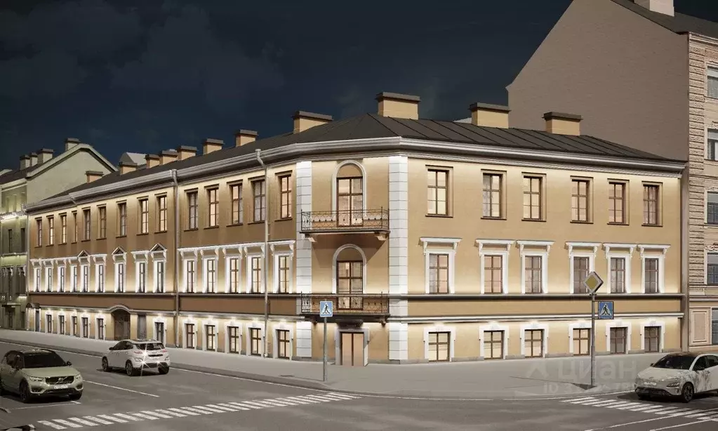 2-к кв. Санкт-Петербург Большая Подьяческая ул., 1-3 (52.6 м) - Фото 1