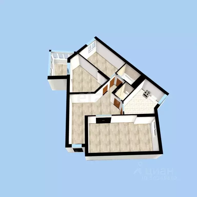 3-к кв. Башкортостан, Уфа Черниковская ул., 18 (81.0 м) - Фото 1