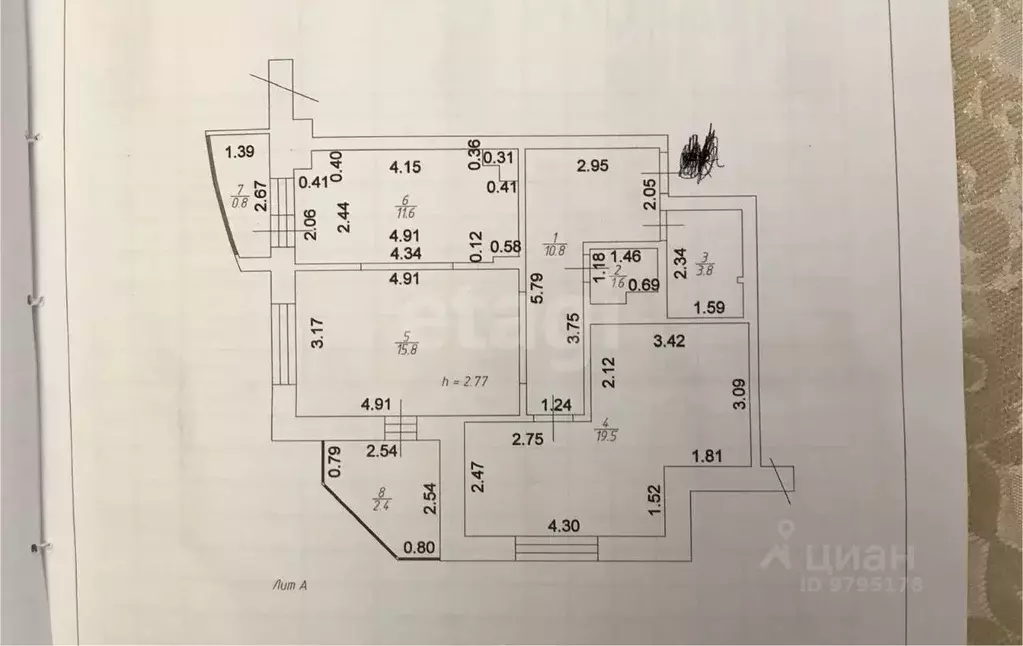 2-к кв. Татарстан, Лаишевский район, Столбищенское с/пос, с. Усады ул. ... - Фото 1