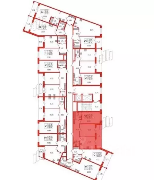 2-к кв. Санкт-Петербург бул. Головнина, 6к1 (57.9 м) - Фото 2