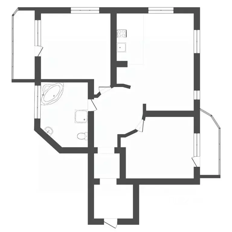 3-к кв. Тюменская область, Тюмень Советская ул., 51к2 (128.0 м) - Фото 2