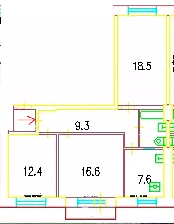 3-комнатная квартира: Москва, Мосфильмовская улица, 17/25 (68.8 м) - Фото 1