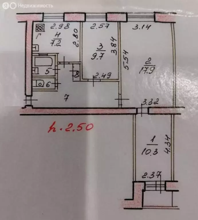 3-комнатная квартира: Рыбинск, улица Бабушкина, 17 (58.4 м) - Фото 0