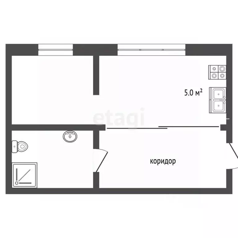 Студия Москва проезд Серебрякова, 11к1 (38.0 м) - Фото 2