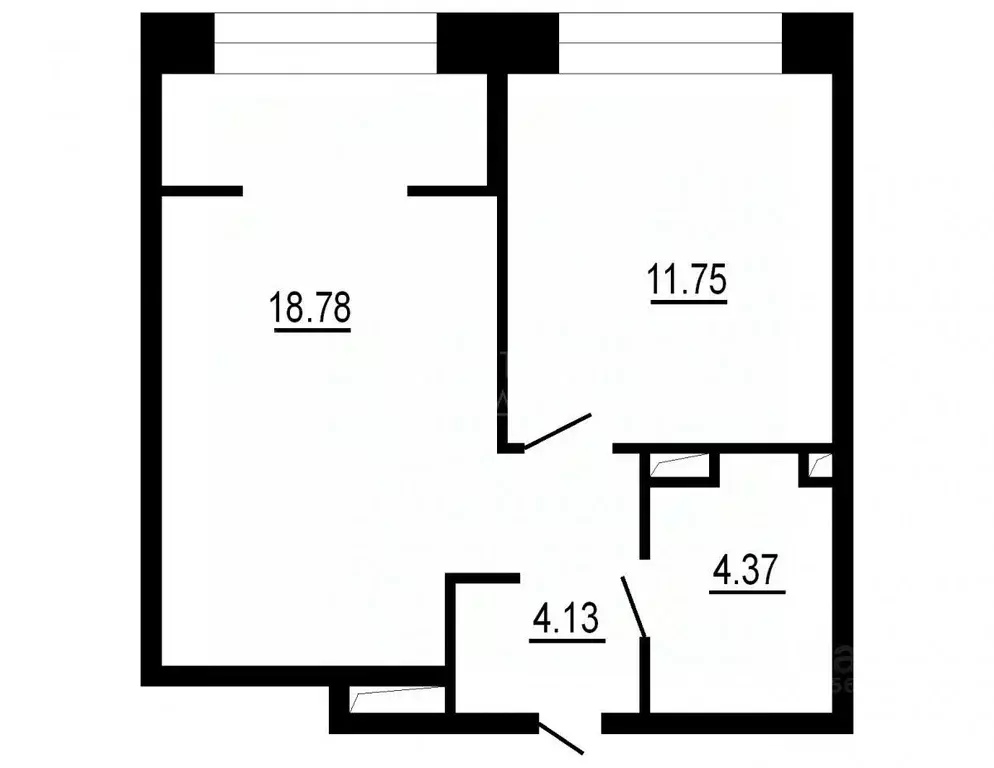 1-к кв. Тюменская область, Тюмень ул. Алматинская, 4 (34.0 м) - Фото 2
