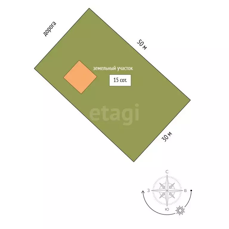 Дом в Разумное, Орхидейная улица (62 м) - Фото 2