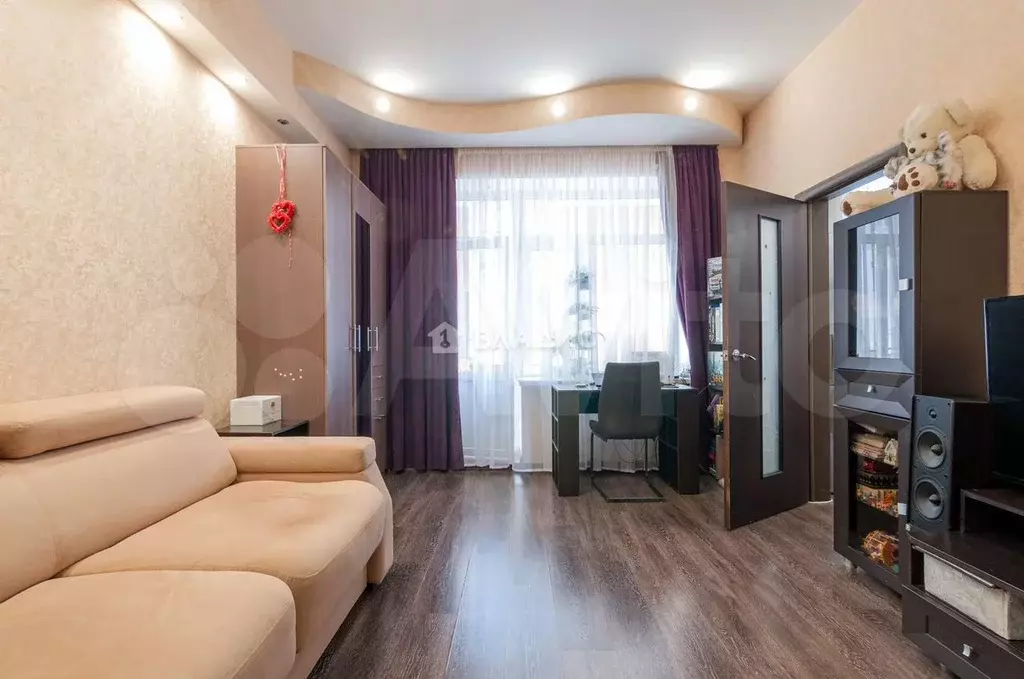 1-к. квартира, 43,6 м, 2/5 эт. - Фото 1
