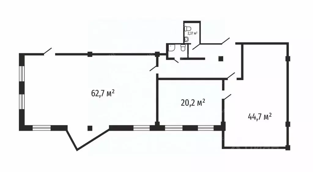 Офис в Санкт-Петербург пер. Каховского, 12 (148 м) - Фото 2