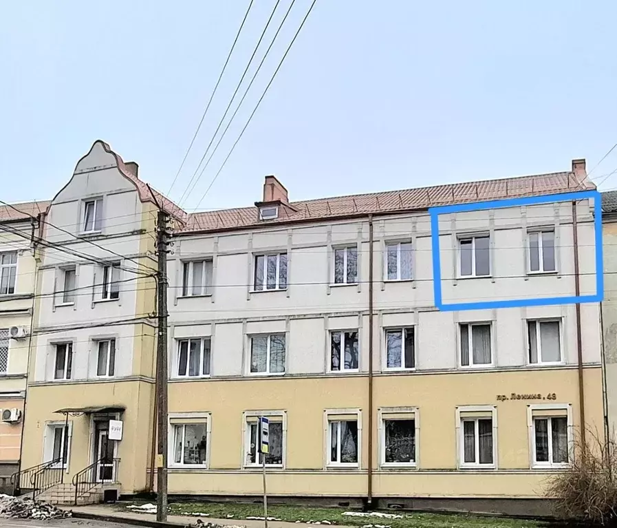 1-к кв. Калининградская область, Гусев просп. Ленина, 48 (38.9 м) - Фото 1