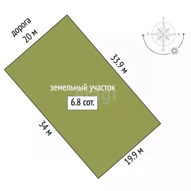 Участок в Крым, Симферопольский район, Кольчугинское с/пос, с. ... - Фото 2