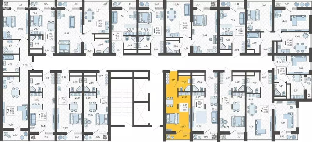 Квартира-студия: Сочи, микрорайон Бытха, Ясногорская улица, 16/2к8 ... - Фото 1