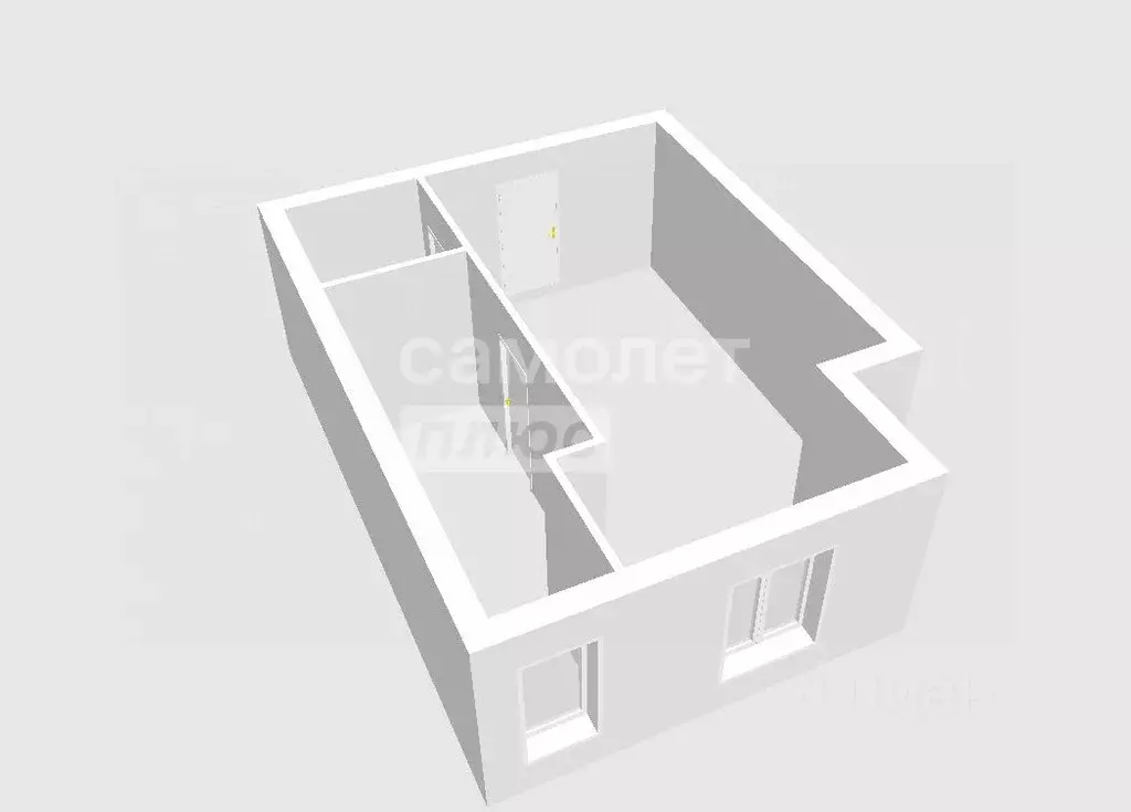 1-к кв. Калужская область, Балабаново Боровский район, Лесная ул., 34 ... - Фото 2