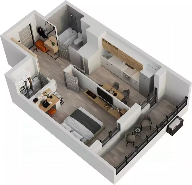 1-к кв. Татарстан, Альметьевск просп. Строителей, 70Б (42.6 м) - Фото 1