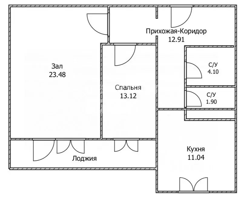 2-к кв. Ульяновская область, Ульяновск Железнодорожная ул., 2В (71.45 ... - Фото 2