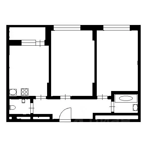 2-к кв. Москва Ельнинская ул., 14К1 (53.0 м) - Фото 1