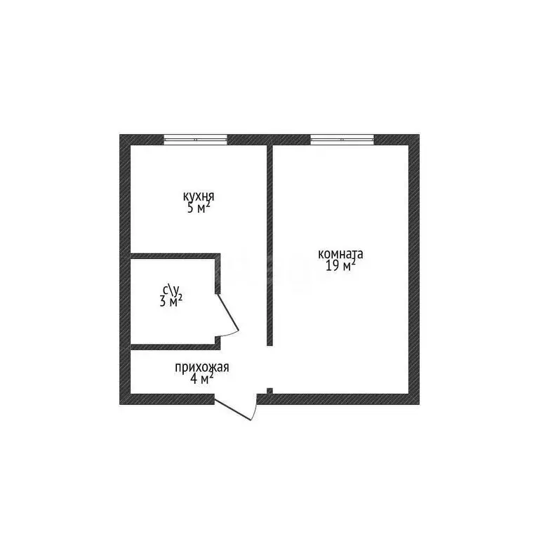 1-комнатная квартира: Майкоп, улица 3-го Интернационала, 445 (29.8 м) - Фото 0