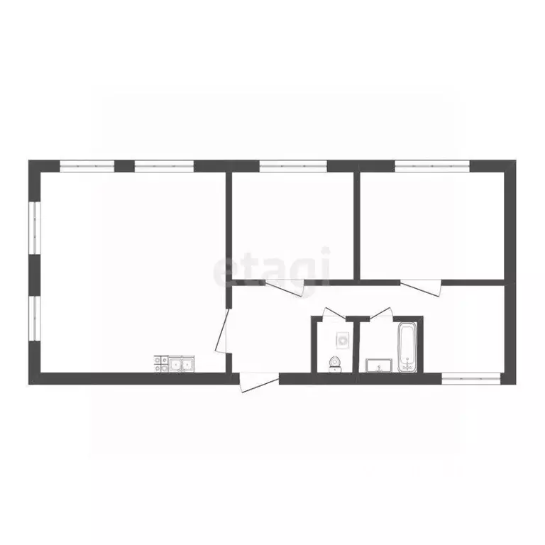 3-к кв. Тюменская область, Тюмень Новгородская ул., 14 (99.1 м) - Фото 2