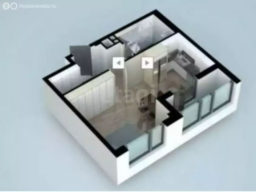 1-комнатная квартира: Южно-Сахалинск, улица Ленина, 563к1 (31.2 м) - Фото 1