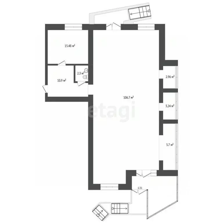 Торговая площадь в Тюменская область, Тюмень ул. Николая Федорова, 6 ... - Фото 2