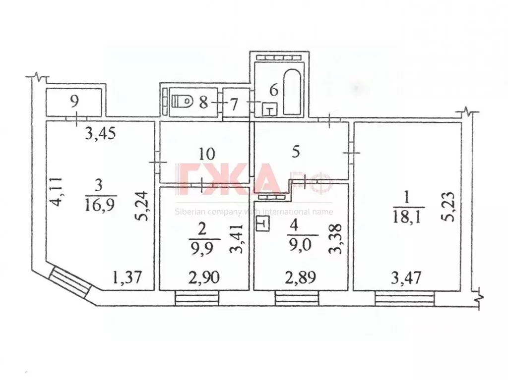 3-к кв. Саха (Якутия), Нерюнгри ул. Карла Маркса, 1/2 (72.4 м) - Фото 2