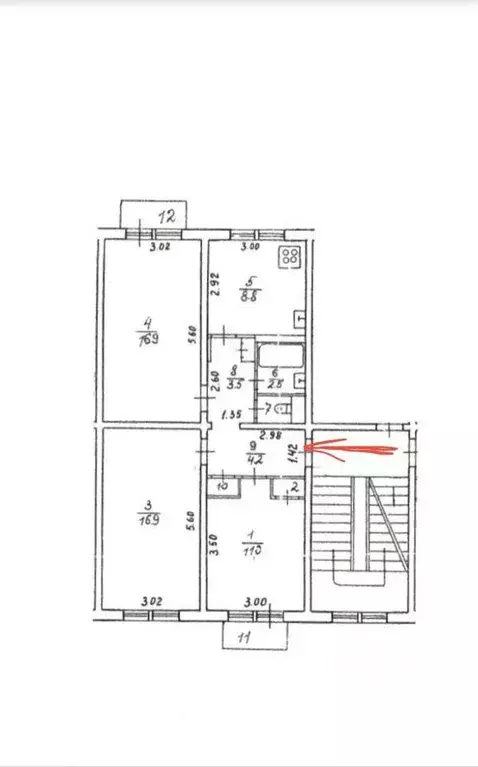Квартира, 3 комнаты, 66 м - Фото 1
