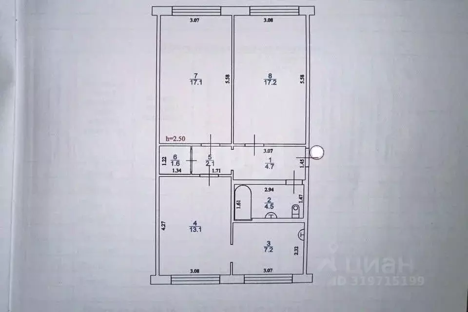 3-к кв. Амурская область, Благовещенский район, с. Марково Амурская ... - Фото 1