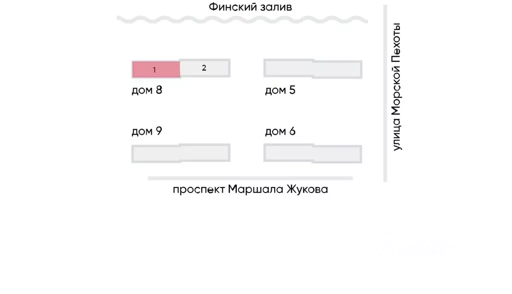 1-к кв. Санкт-Петербург Морская миля жилой комплекс (36.47 м) - Фото 1