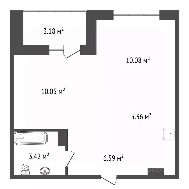 1-к кв. Иркутская область, Иркутск ул. Ивана Кочубея, 2/4 (39.0 м) - Фото 2