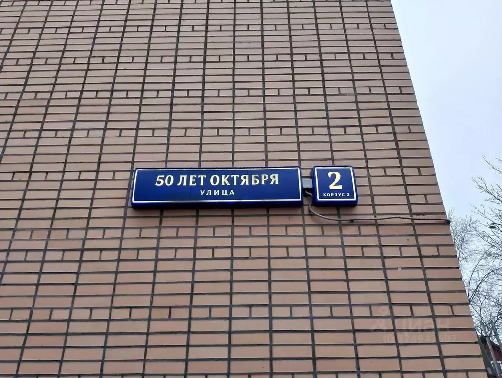 Студия Москва ул. 50 лет Октября, 2К2 (19.0 м) - Фото 1