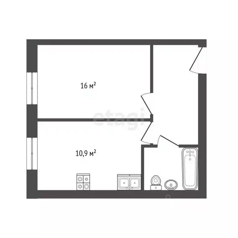 1-к кв. Самарская область, Самара бул. Ивана Финютина, 50 (36.4 м) - Фото 1