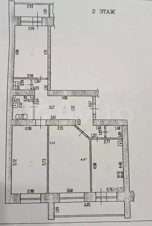 3-к кв. Алтайский край, Барнаул ул. Папанинцев, 117 (86.3 м) - Фото 2