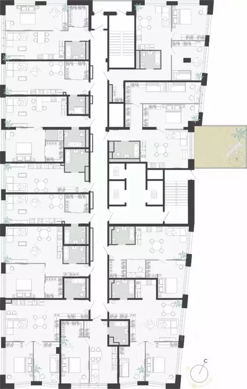 Студия Приморский край, Владивосток ул. Нейбута (68.7 м) - Фото 1