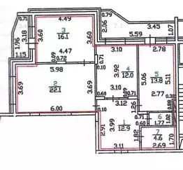 3-к кв. Орловская область, Орел Раздольная ул., 27 (83.3 м) - Фото 1