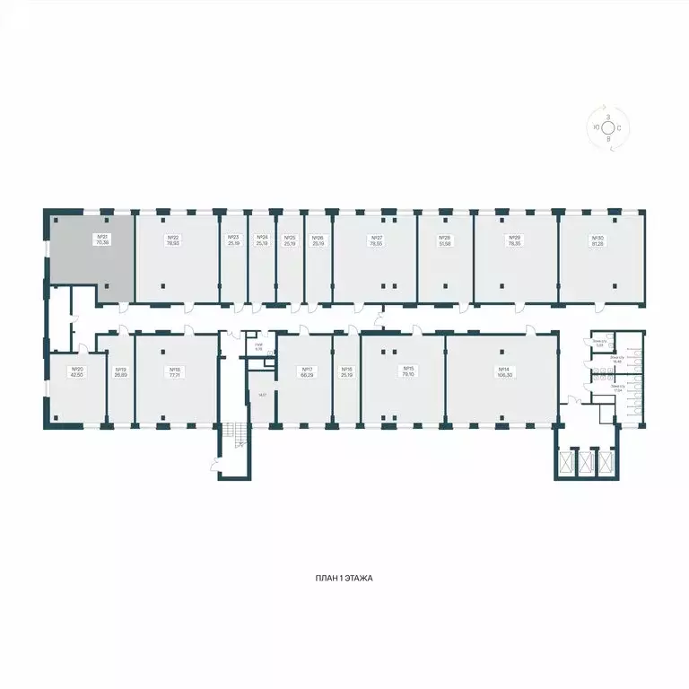 Помещение свободного назначения (70.38 м) - Фото 1