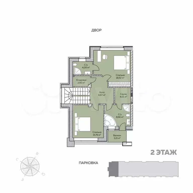 3-к. квартира, 203 м, 1/1 эт. - Фото 1