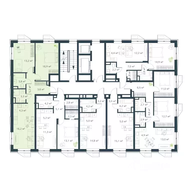 3-к кв. Приморский край, Владивосток Дом на Востоке жилой комплекс, ... - Фото 2